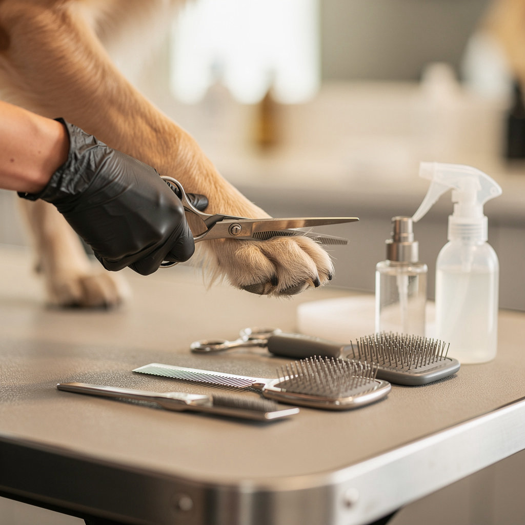 Omar's Grooming professional groomer providing gentle, high-quality dog grooming services in Santa Barbara